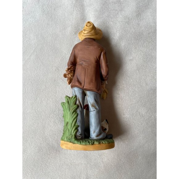 Vintage Homco Farmer Figurine With Chickens - Picture 2 of 5